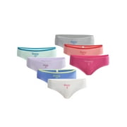 No Boundaries Cotton Hipster Panties, Days of the Week - 7 Pack, Women’s and Women’s Plus